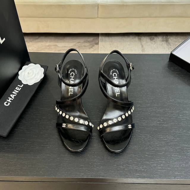 chanel 25C New Style Pearl Double C Buckle High Heels The Return Of The Doubl