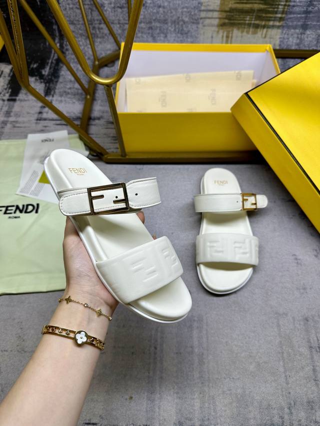 Factory P Price Women's Shoes Sports Original Fendi Latest Hit Double Strap Flat