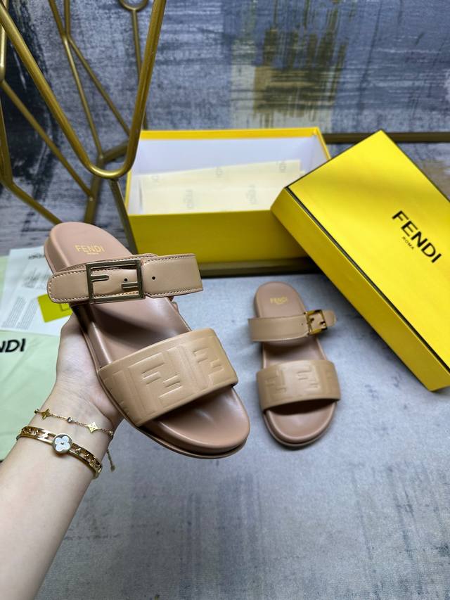 Factory P Price Women's Shoes Sports Original Fendi Latest Hit Double Strap Flat