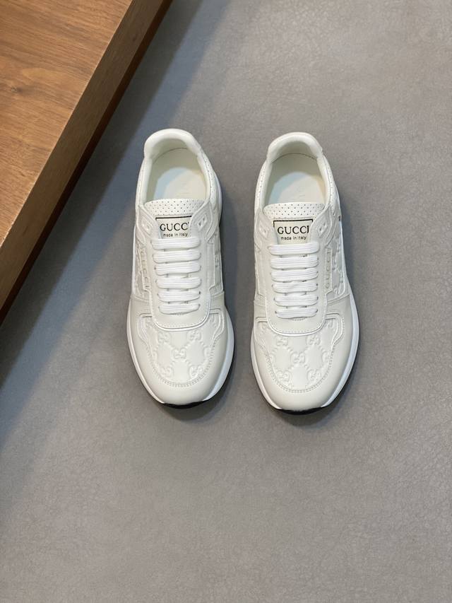 gucci - High-End Quality Original - Upper Made Of Nappa Calfskin And Litchi C