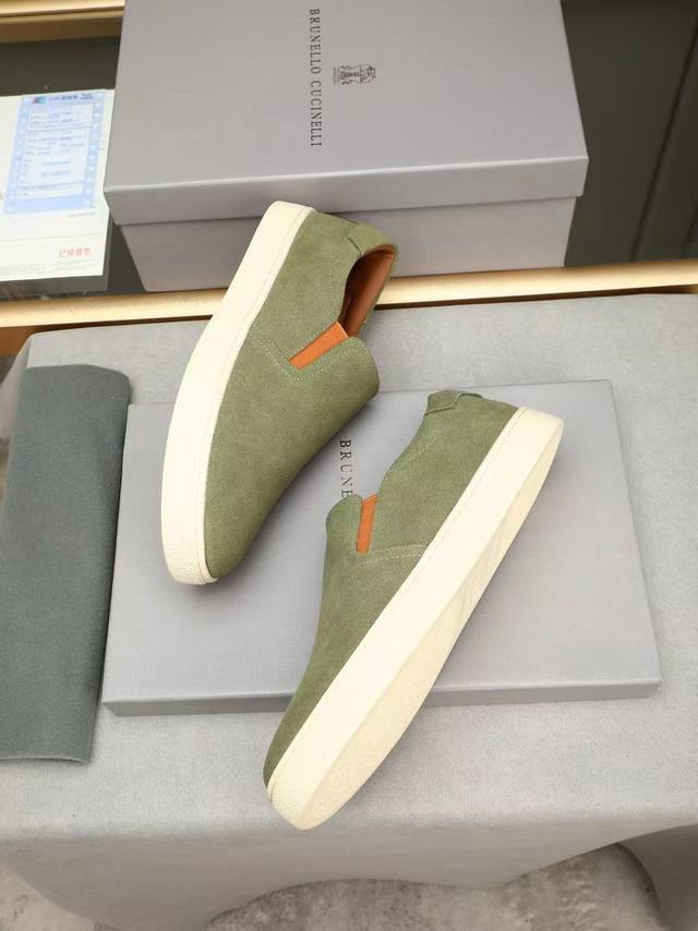 bc Size 38-44 2025 Brunello Cucinelli New Casual Sneakers Shipped New Materia