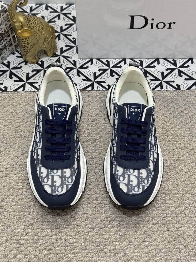 dio* Top Original B Dior Low-Top B02 Casual Shoes Are Made Of Top-Grain Cowhi