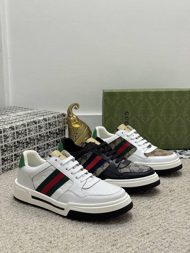 gucc* Gucci Classic Casual Fashion Men's Shoes. Popular Style. Simple And Ele