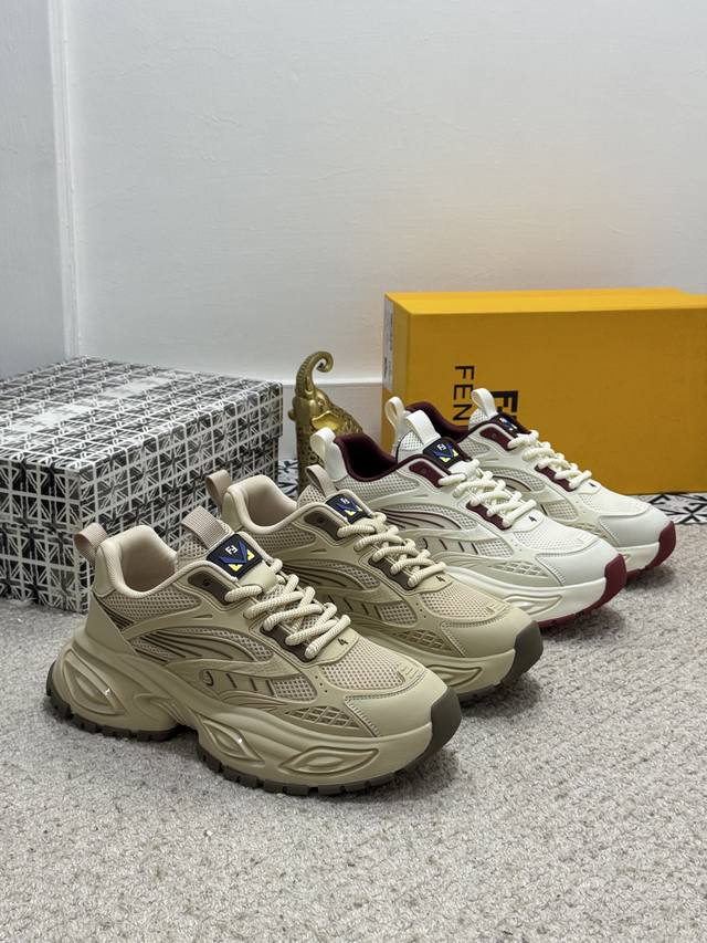 Fendi's Global Debut Upper Features Stitching Fabric Mesh Lining Makes Walking M