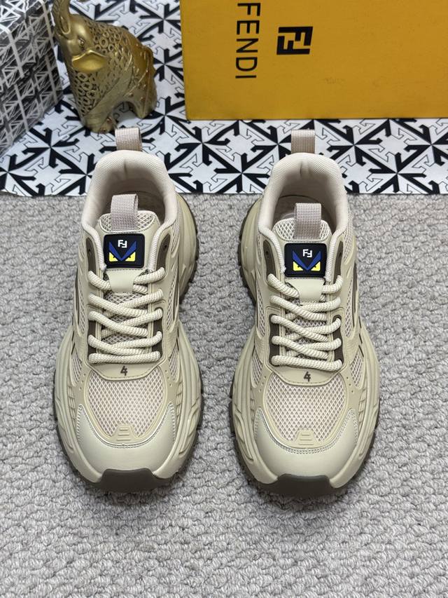 Fendi's Global Debut Upper Features Stitching Fabric Mesh Lining Makes Walking M