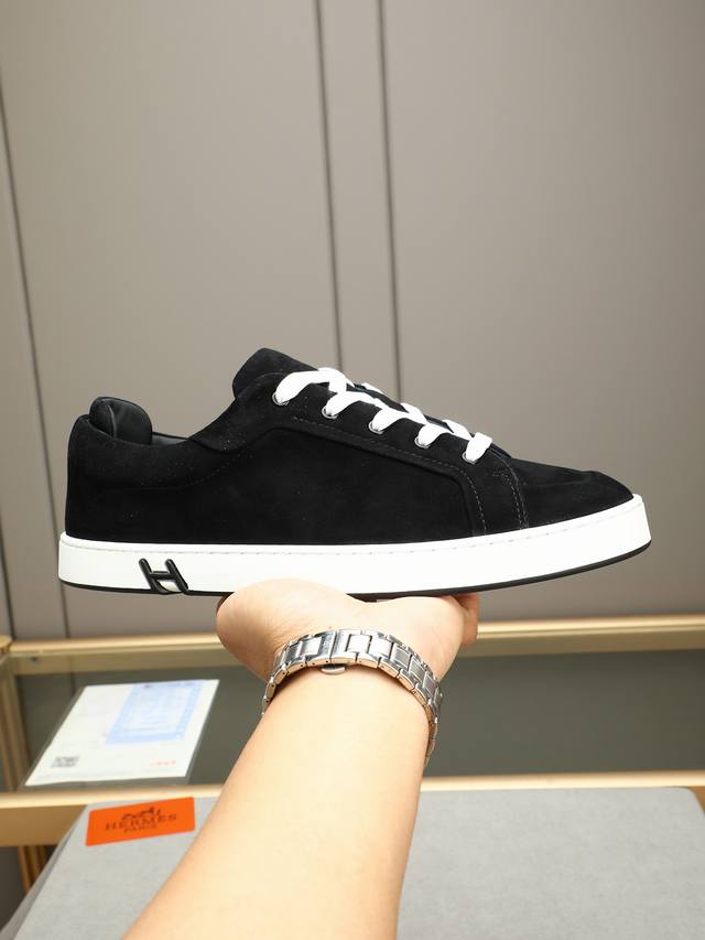 hermes - High-End Quality Original Casual Sneakers - Nappa Calfskin Upper Wit