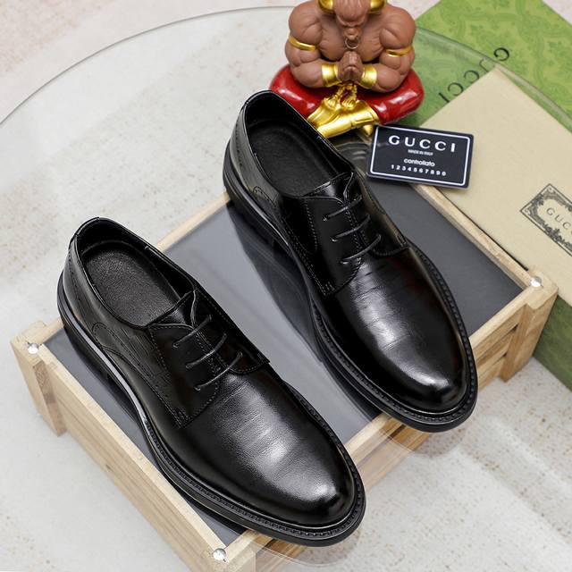 Factory P Price Gucci Gucci Official Website Men's Business Formal Leather Shoes