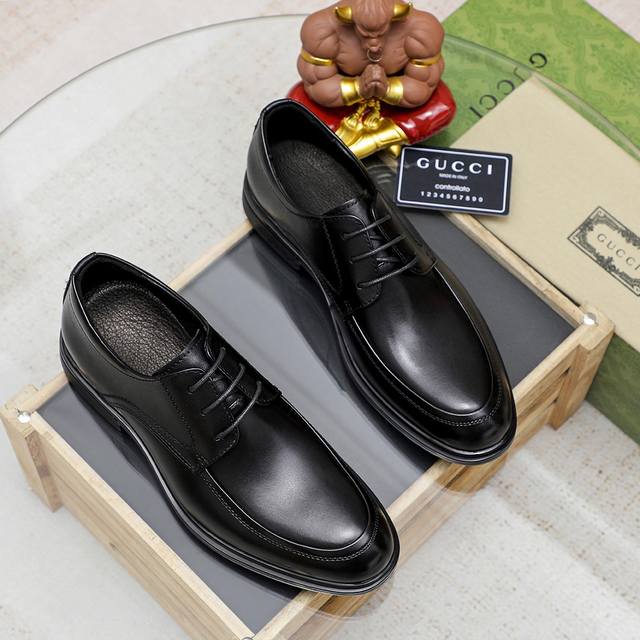 Factory P Price Gucci Gucci Official Website Men's Business Formal Leather Shoes
