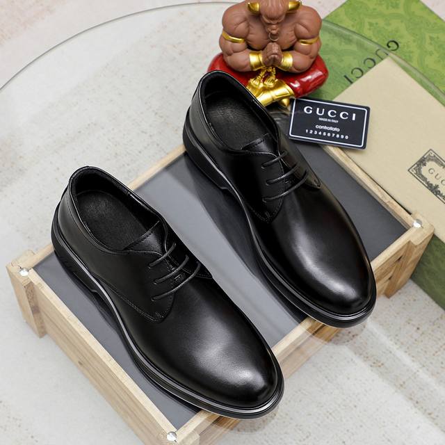 Factory P Price Gucci Gucci Official Website Men's Business Formal Leather Shoes