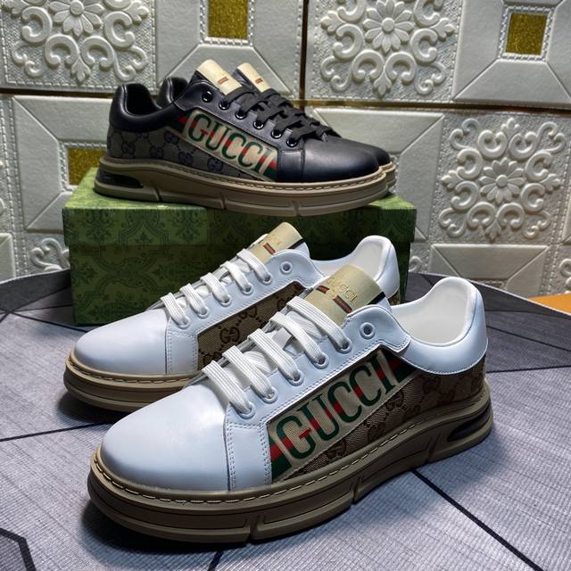 Guccl Upper Is Made Of Italian Imported Cowhide Waterproof Fabric, First Layer S