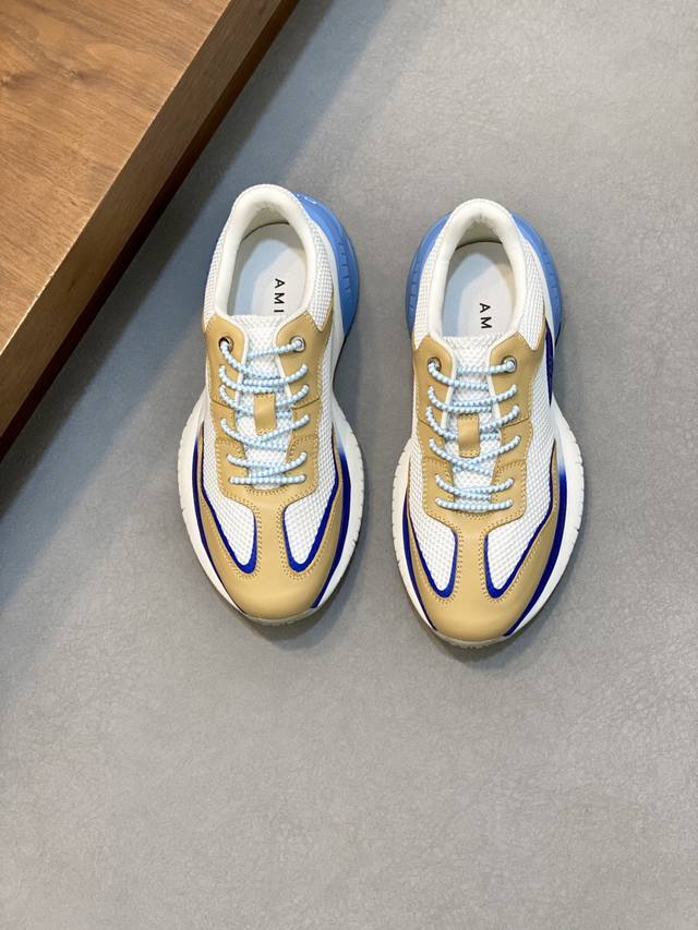 amiri New Men's Casual Sports Shoes Are Made Of Top-Layer Cowhide Uppers And