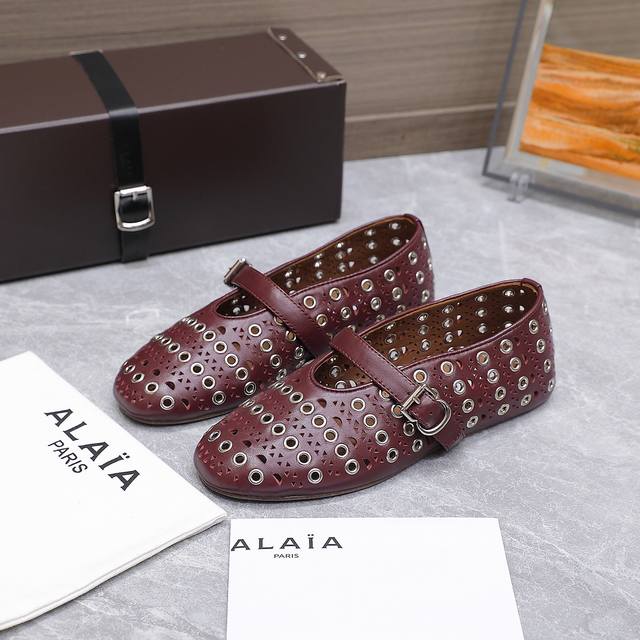 alaia Alaia 25Ss Catwalk Style Flat Mesh Shoes Ballet Shoes Are Popular All O