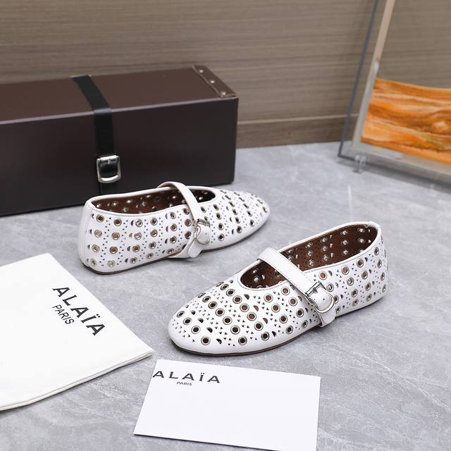 alaia Alaia 25Ss Catwalk Style Flat Mesh Shoes Ballet Shoes Are Popular All O