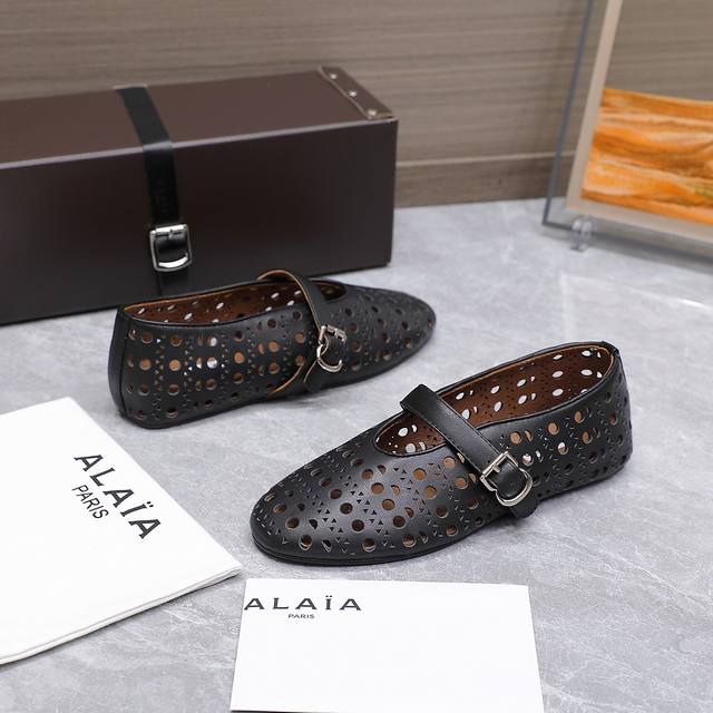 alaia Alaia 25Ss Catwalk Style Flat Mesh Shoes Ballet Shoes Are Popular All O