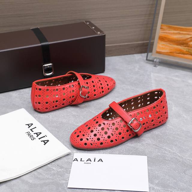alaia Alaia 25Ss Catwalk Style Flat Mesh Shoes Ballet Shoes Are Popular All O
