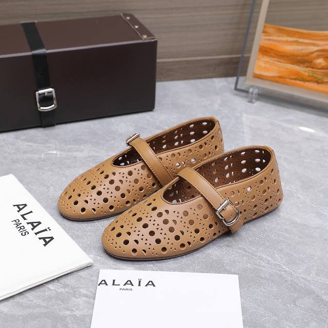 alaia Alaia 25Ss Catwalk Style Flat Mesh Shoes Ballet Shoes Are Popular All O