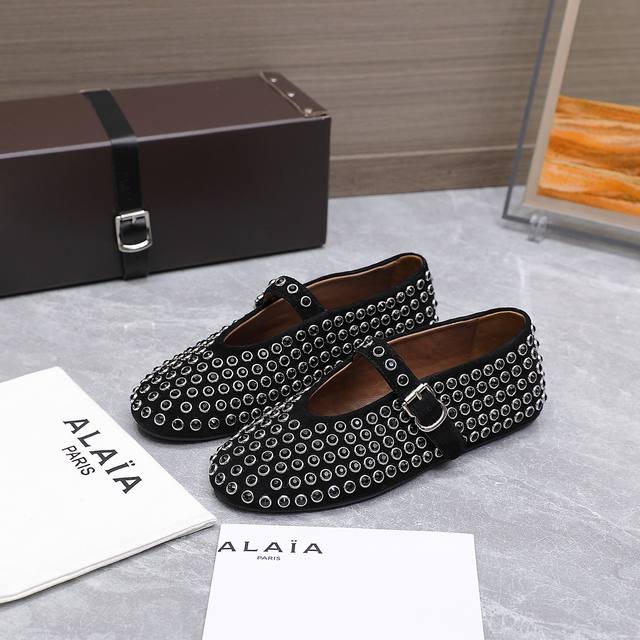 alaia Alaia 25Ss Catwalk Style Flat Mesh Ballet Shoes Are Popular All Over Th
