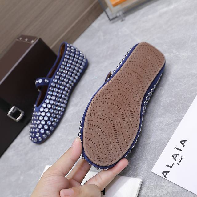 alaia Alaia 25Ss Catwalk Style Flat Mesh Ballet Shoes Are Popular All Over Th