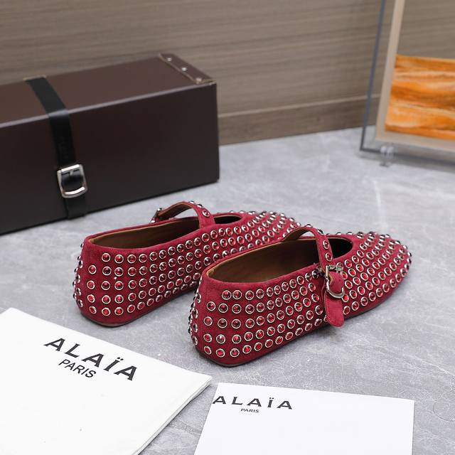 alaia Alaia 25Ss Catwalk Style Flat Mesh Ballet Shoes Are Popular All Over Th