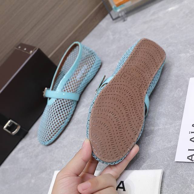 alaia Alaia 25Ss Catwalk Style Flat Mesh Shoes Ballet Shoes Are Popular All O
