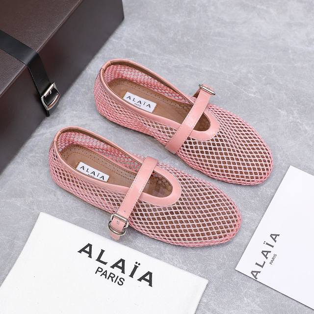 alaia Alaia 25Ss Catwalk Style Flat Mesh Shoes Ballet Shoes Are Popular All O