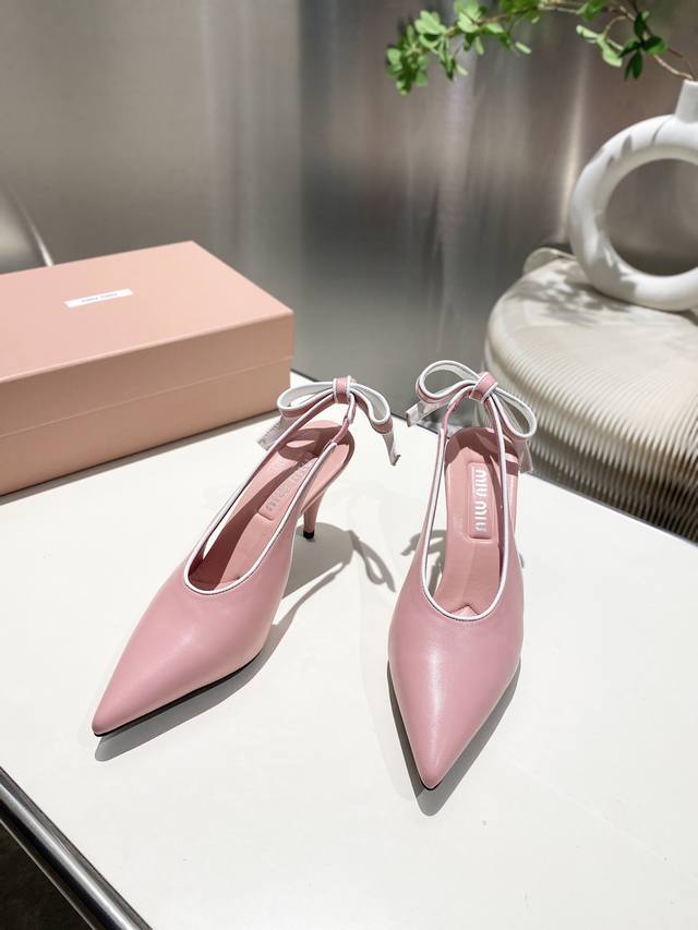 Factory Price P Miumiu2025 New Backless Sandals Series Fashionable And Stylish S