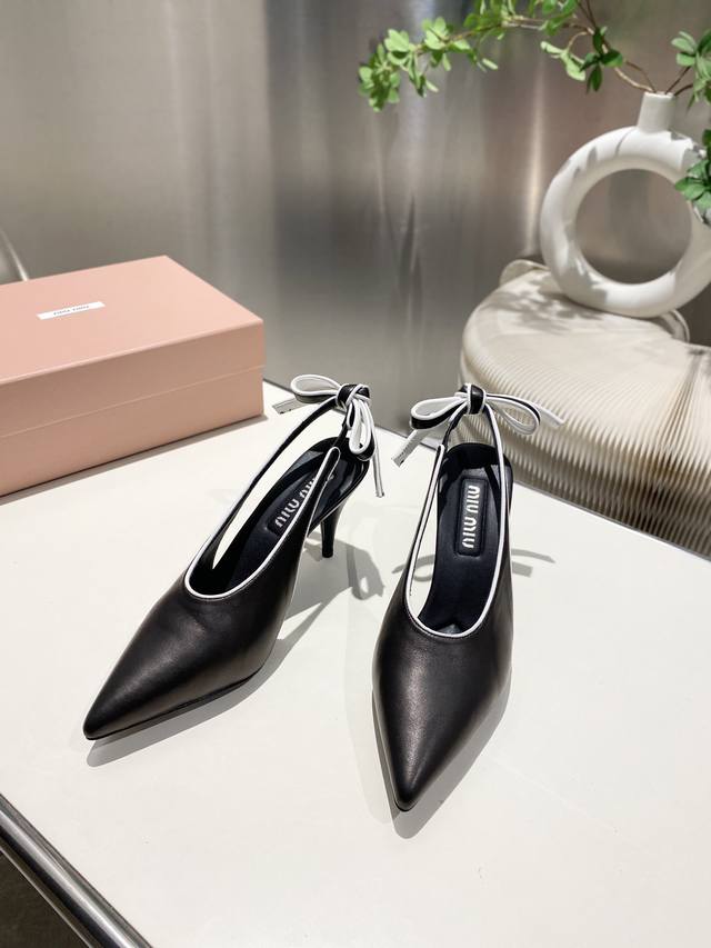 Factory Price P Miumiu2025 New Backless Sandals Series Fashionable And Stylish S