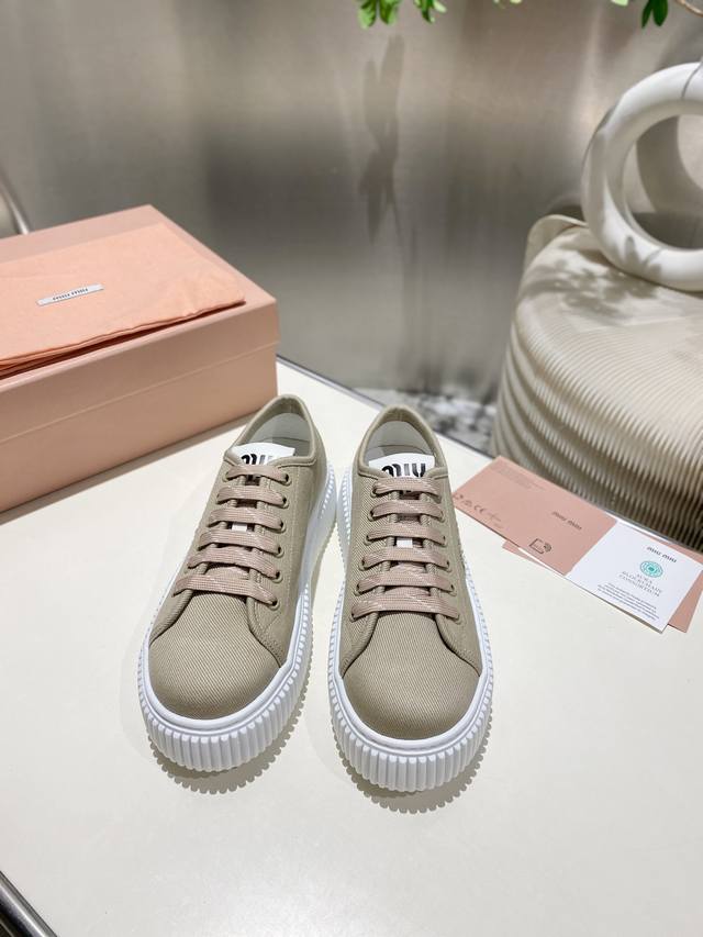 Factory Price Pp Single Shoes Slippers Miu Miu 2025 Spring And Summer Catwalk Bi