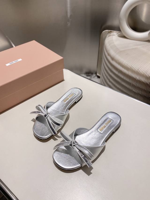 Factory Price P Miumiu2025 New Sandal Series Fashionable And Stylish Summer Cool