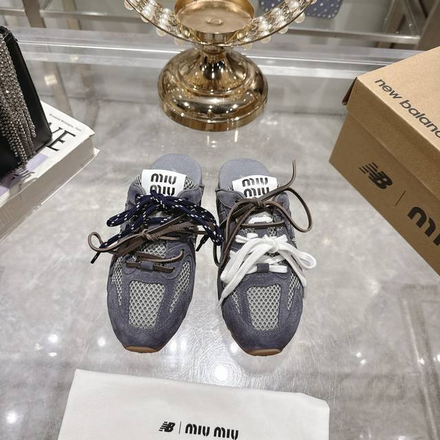 Factory New Balancemiu Miu Co-Branded Half-Slippers This Pair Of Co-Branded Clos