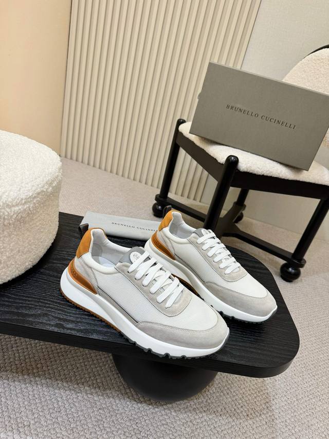 Real Price Brunello Cucinelli 2025Ss New Casual Sneakers Are Shipped. New Materi