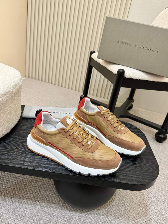 Actual Price Brunello Cucinelli 2025Ss New Casual Sneakers Are Shipped. New Mate
