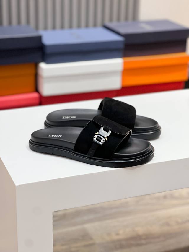 dior Top Version Size39-44 38.45 Custom Made Ss Dior's Latest Men's Slippers