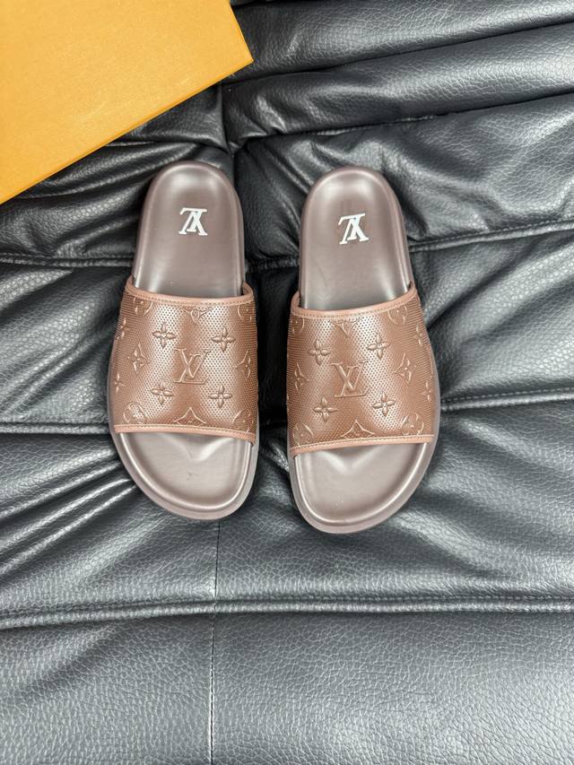 38-45 Louis V* High-End Boutique Luxury Slippers 1:1 High-End Quality Leisure