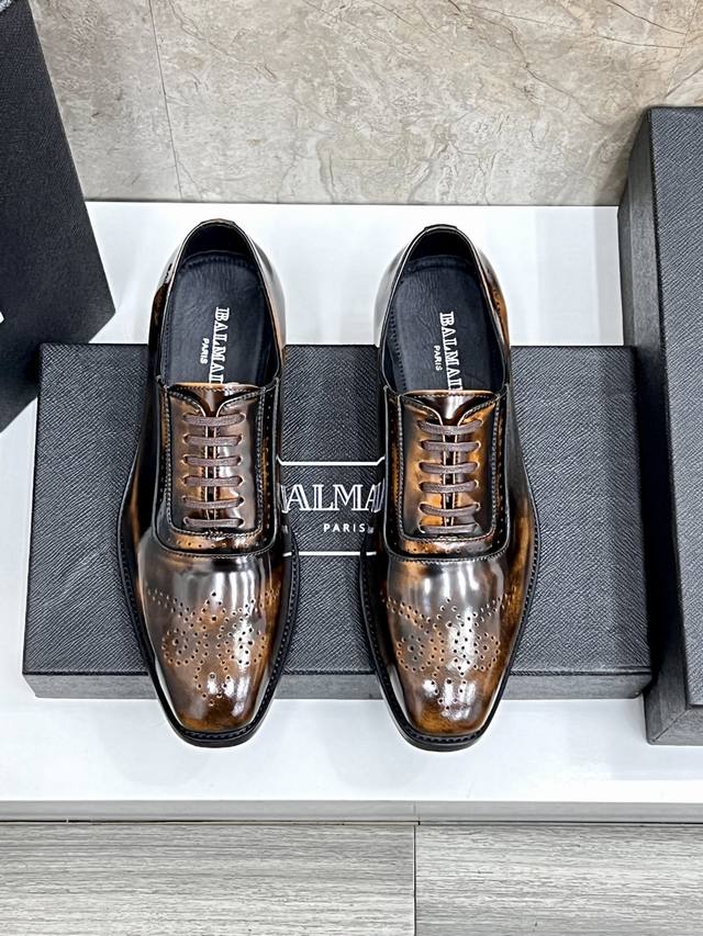balmain Balmain's New Men's Leather Shoes Are Made Of Imported Original Cowhi