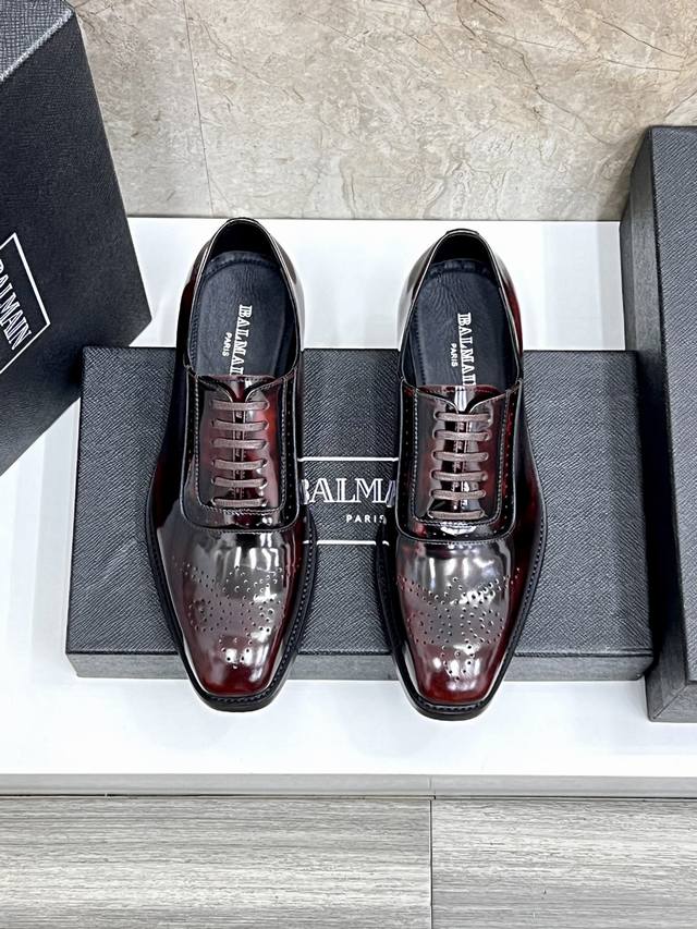 balmain Balmain's New Men's Leather Shoes Are Made Of Imported Original Cowhi