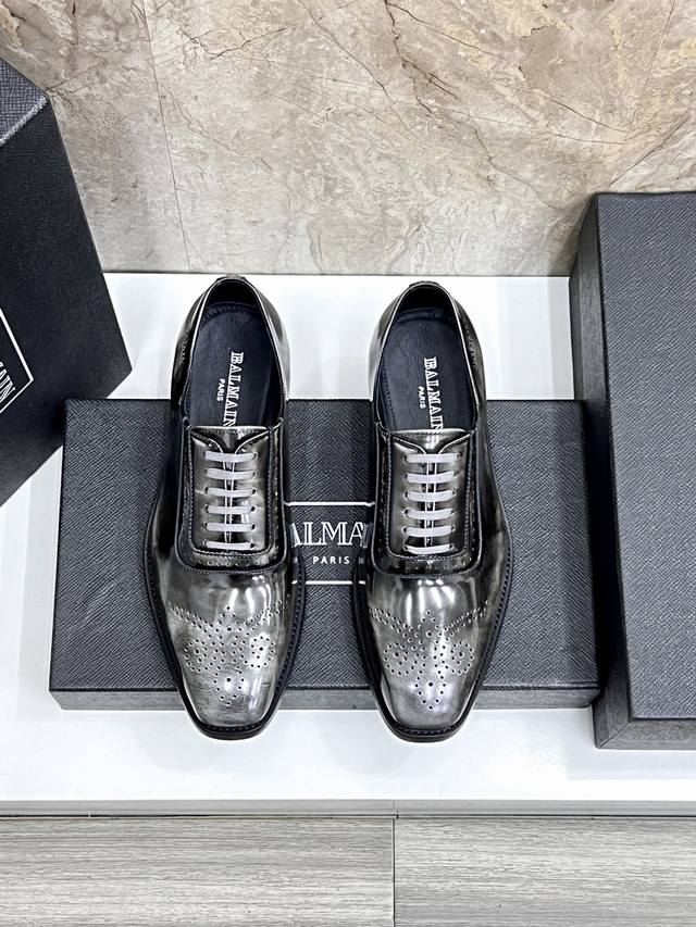balmain Balmain's New Men's Leather Shoes Are Made Of Imported Original Cowhi