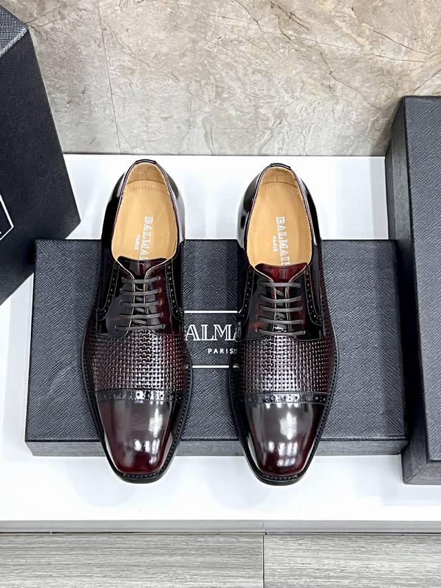 balmain Balmain's New Men's Leather Shoes Are Made Of Imported Original Cowhi