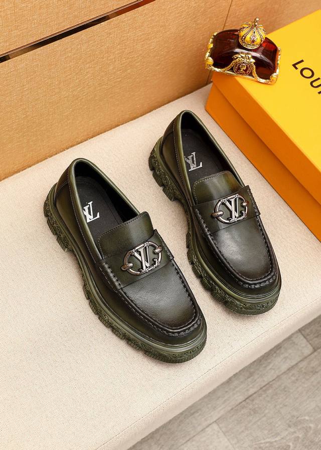 Original Louis Vuitton New Fashion Business Formal Men's Shoes Original Quality