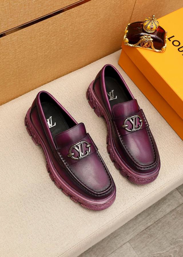 Original Louis Vuitton New Fashion Business Formal Men's Shoes Original Quality