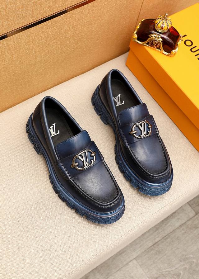 Original Louis Vuitton New Fashion Business Formal Men's Shoes Original Quality