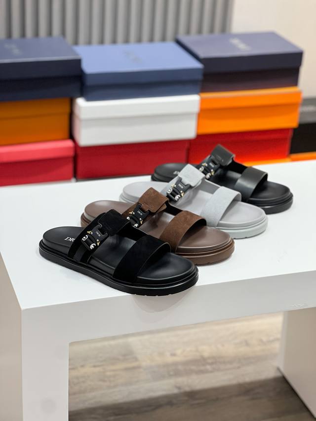 dior Top Version Size39-44 38.45 Custom Made Ss Dior's Latest Men's Slippers
