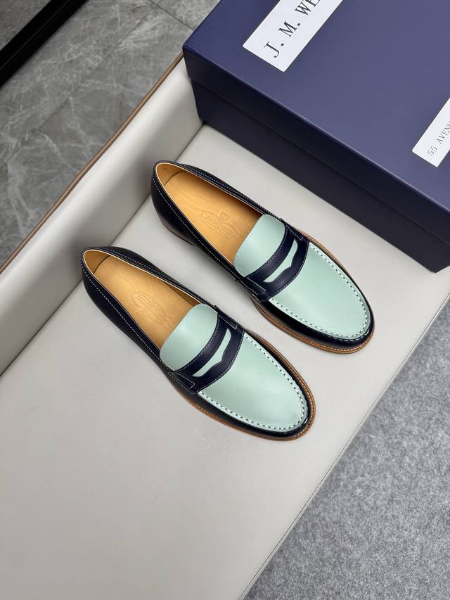 jmwestonjmweston Derby Business Men's Shoes Are Made Of Imported Cowhide. Hig