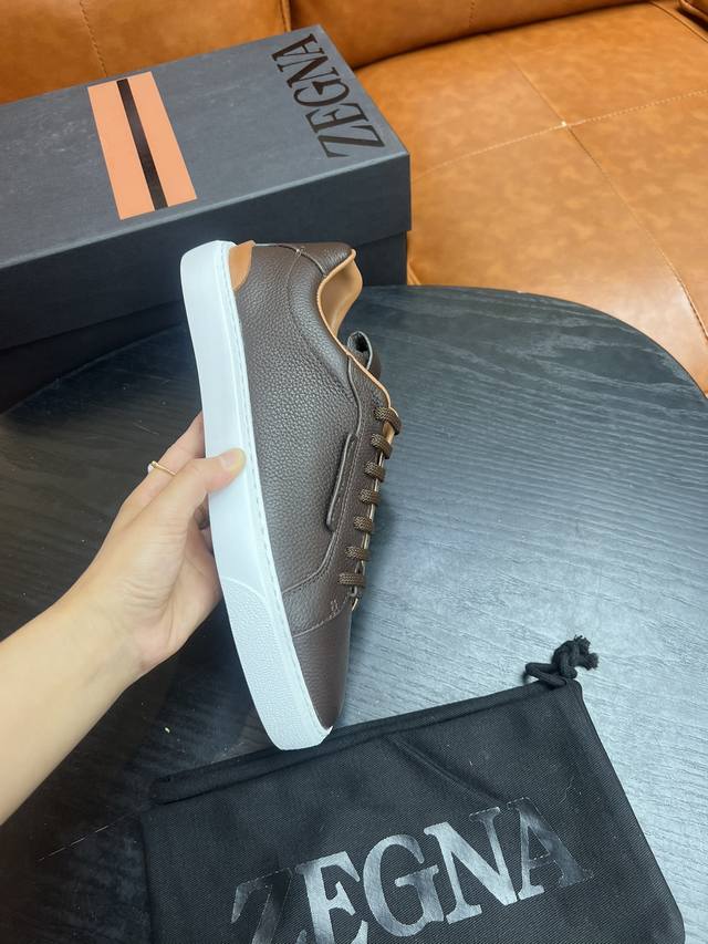ermenegildo Zegna Men's Lace-Up Sneakers This Triple Stitch Sneaker Is Made O