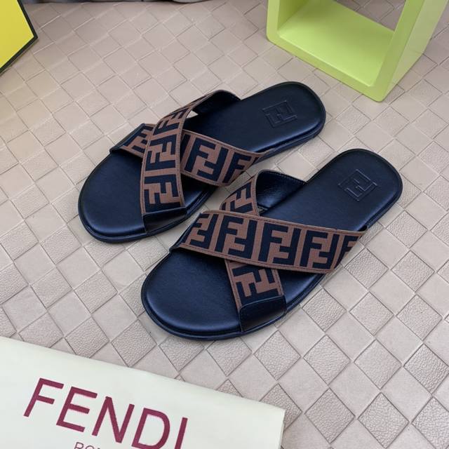 Factory P Price Top Purchasing Fendi Men's Spring And Summer Slippers Counter Sy