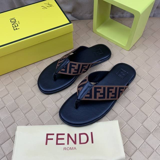 Factory P Price Top Purchasing Fendi Men's Spring And Summer Slippers Counter Sy