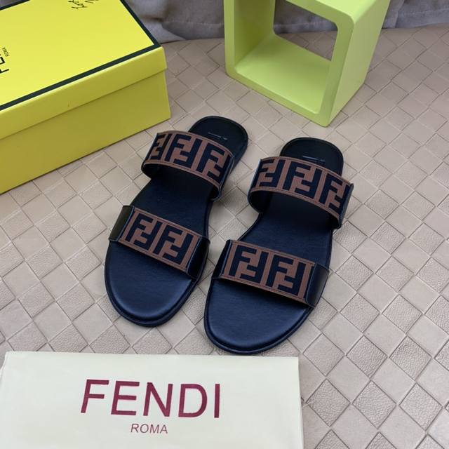 Factory P Price Top Purchasing Fendi Men's Spring And Summer Slippers Counter Sy