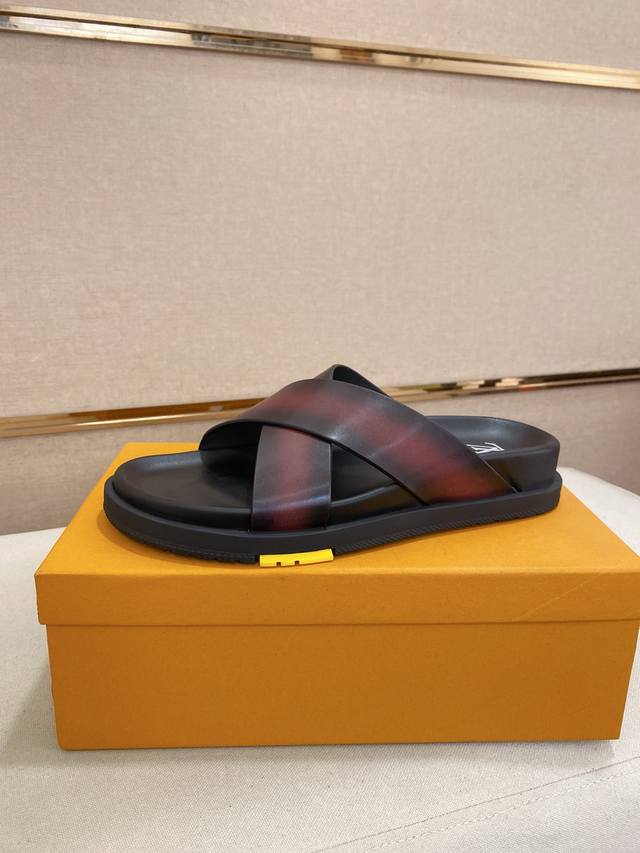 Factory P Price Lv Creates Top-Level Purchasing Men's Spring And Summer Slippers