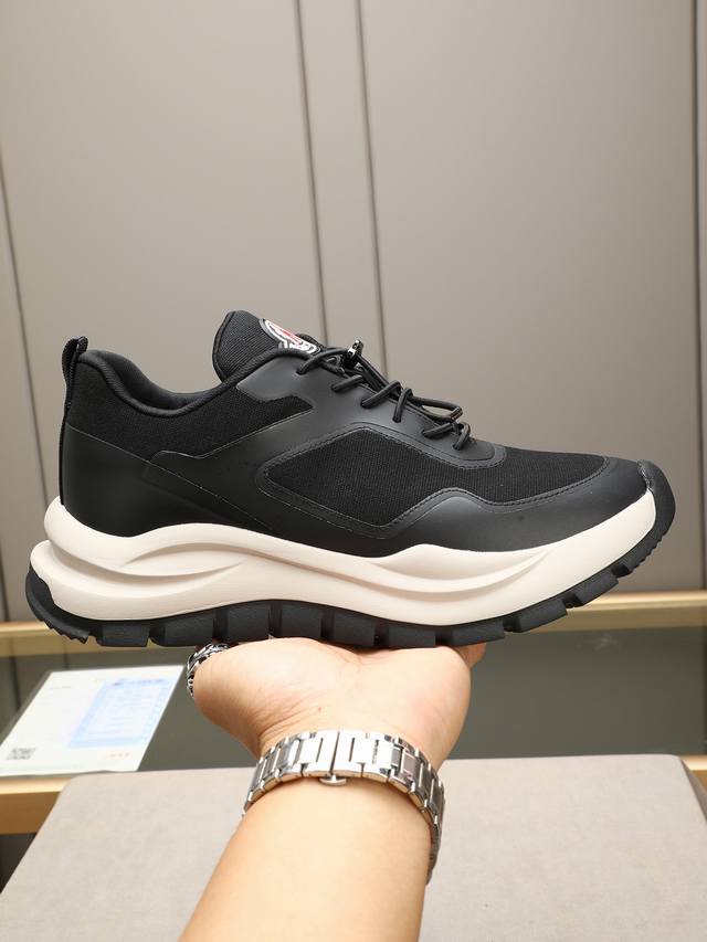Moncler Men's Outdoor Lace-Up Sneakers Are Comfortable And Non-Slip, Designed Fo
