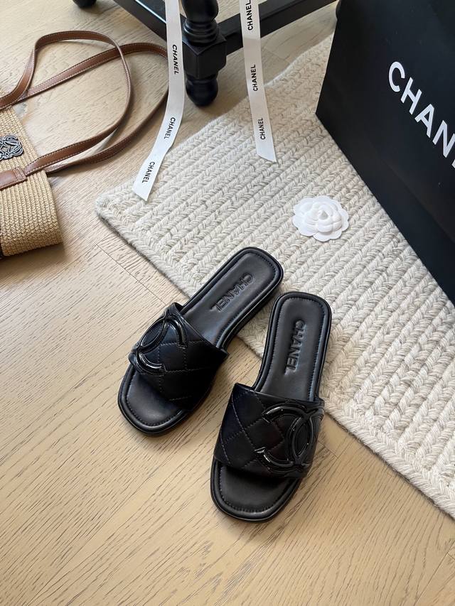 chanel 25K Early Spring New Kangpeng Slippers Top Version Of The Original Cow
